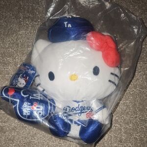 Dodger Hello Kitty 50th Anniversary Plush